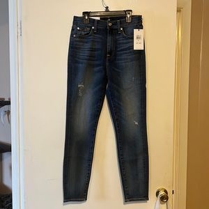 NWT 7 FAM high waist ankle skinny size 27 / 4 super skinny $215